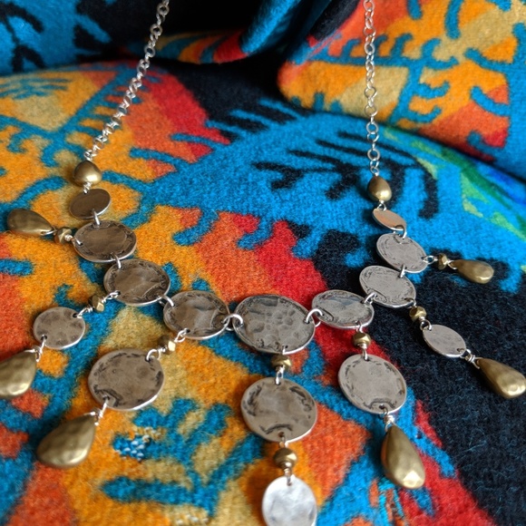 Silpada WidecArray Necklace 925 Silver & brass New - Picture 3 of 7